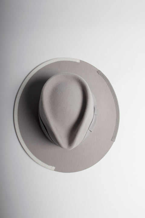 JOHNNY - LIGHT GREY FELT HAT